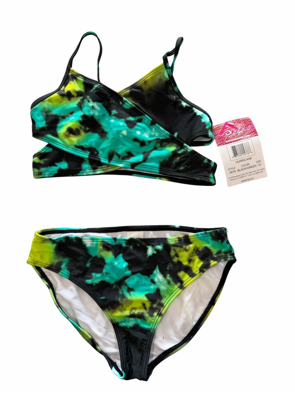 Kanu Surf Girls Hurricane Two Piece Swim Suit Size 10 #260281